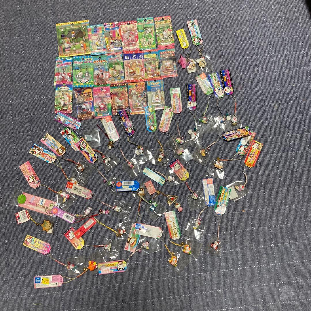 専用　　 ハローキティ ストラップ 37個　チャーム19 個　キーホルダー3個