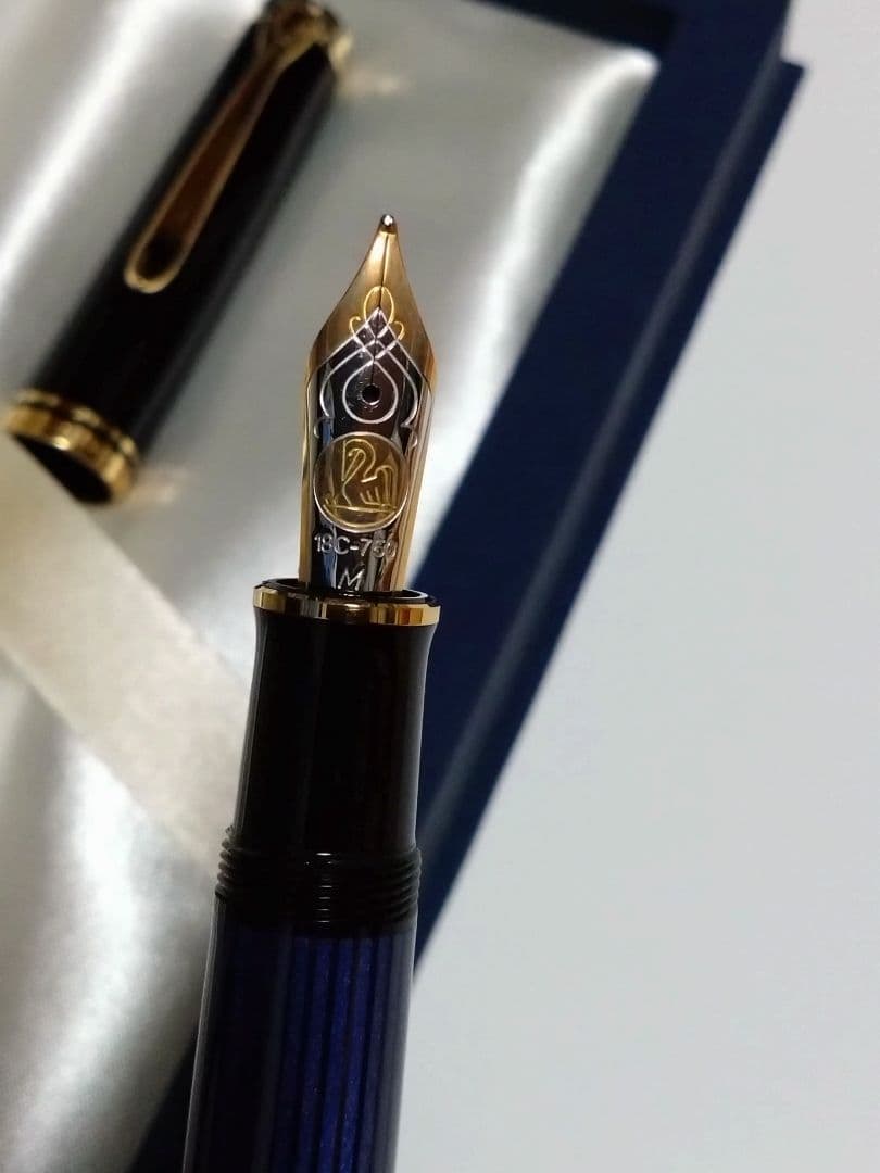 PELICAN ペリカン スーベレーン M800 青縞 ペン先 18C M