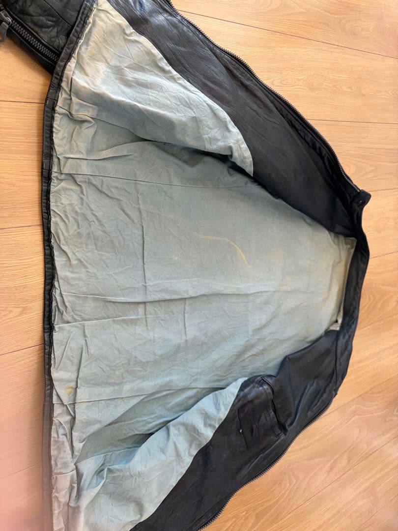 ISAMU KATAYAMA BACKLASH レザー シングル ライダース 黒