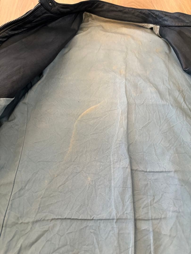 ISAMU KATAYAMA BACKLASH レザー シングル ライダース 黒