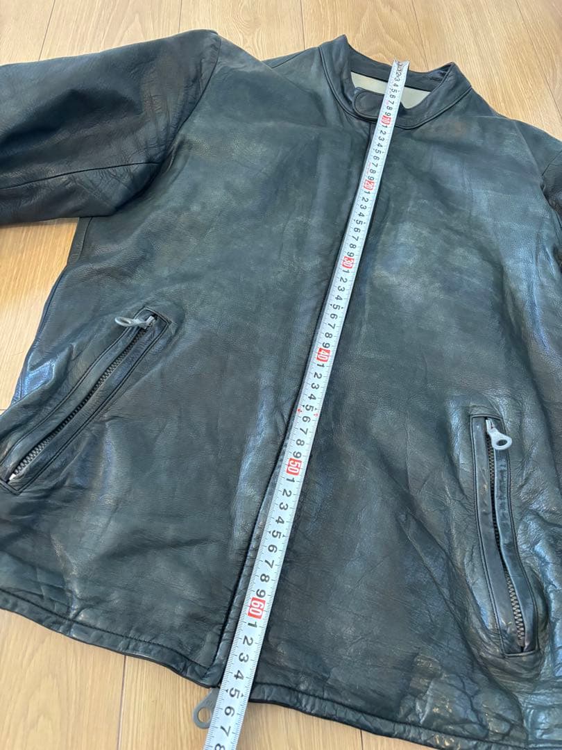 ISAMU KATAYAMA BACKLASH レザー シングル ライダース 黒