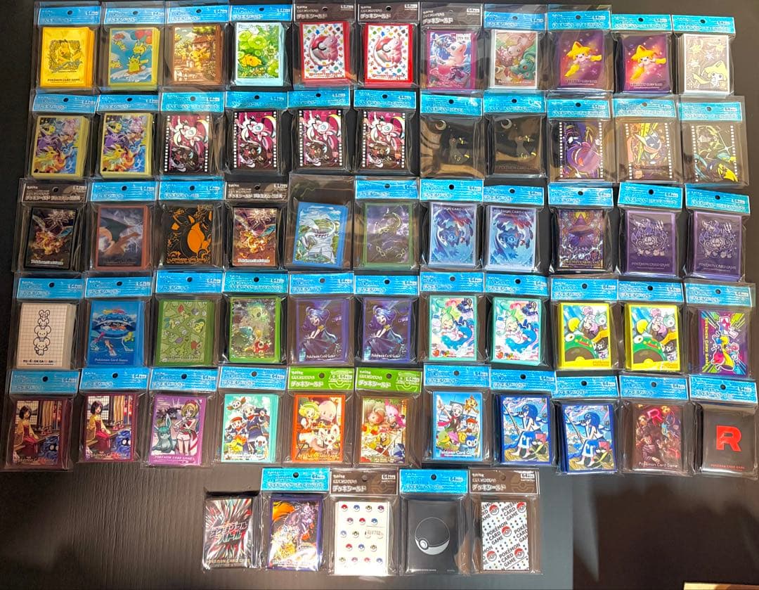 60個 ポケモンカード スリーブ デッキシールド まとめ売り 引退 ピカチュウ