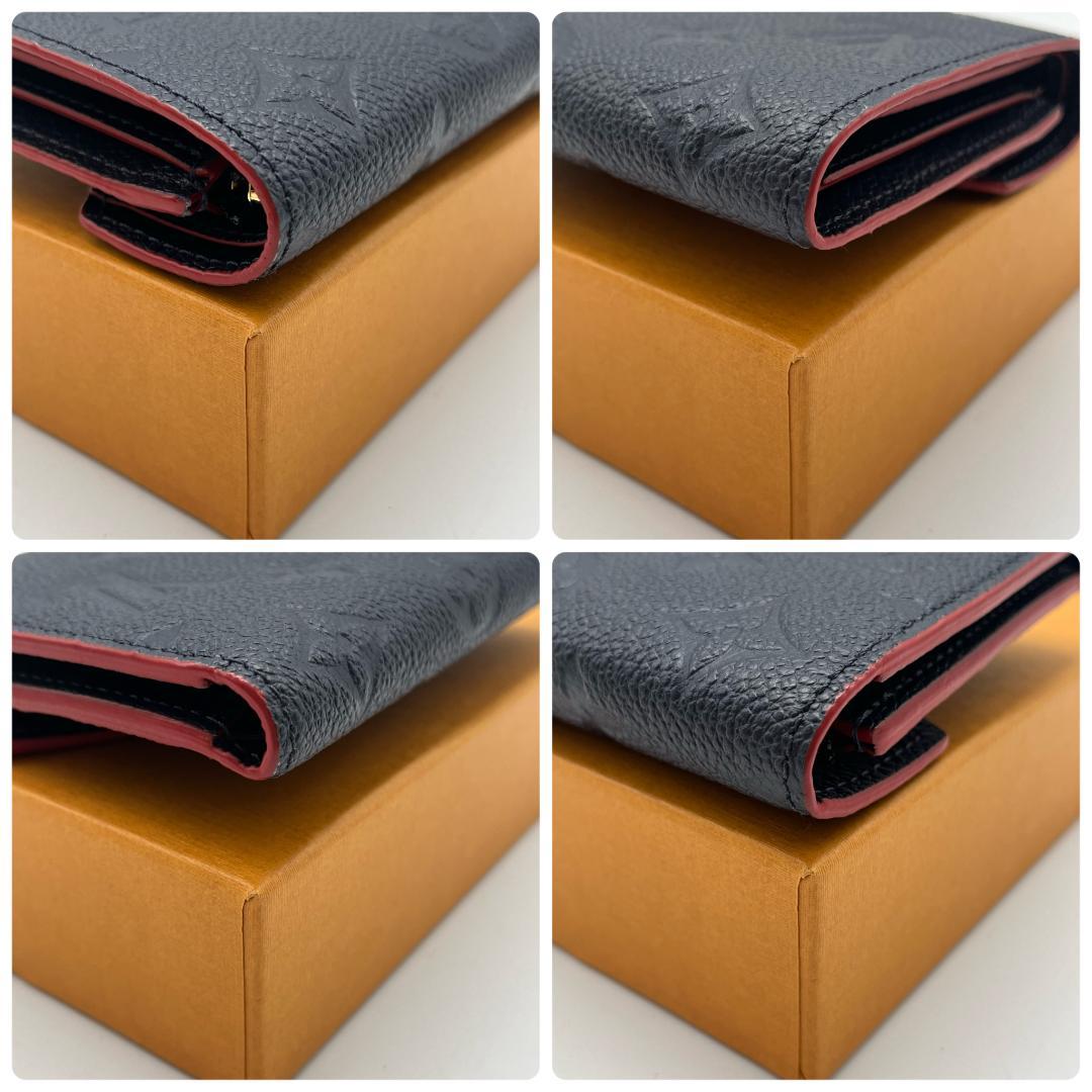 【美品】　ポルトフォイユヴィクトリーヌ　アンプラント　マリーヌルージュ　箱保存袋