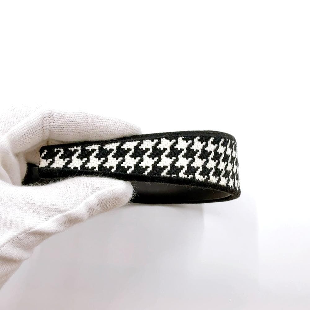 ◇クリスチャンディオール◇レザー×ファブリック/カチューシャ/ブランド