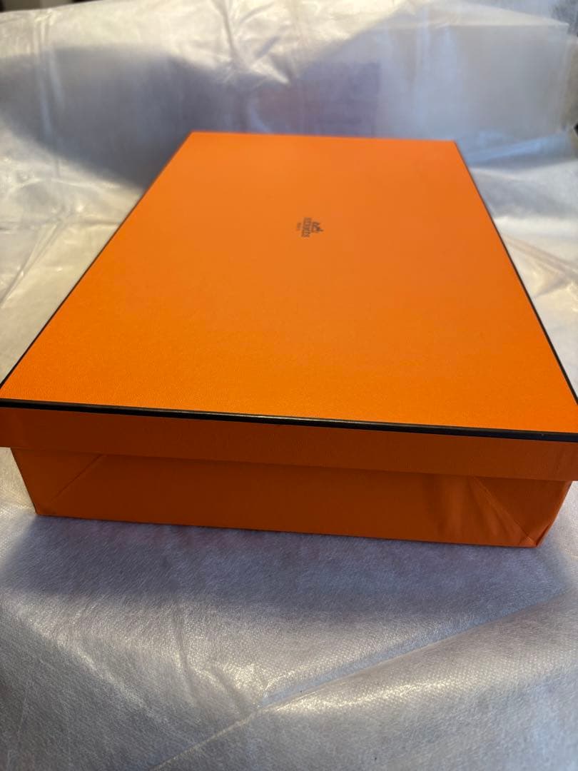 エルメス　ビーチタオル　オレンジ　大判