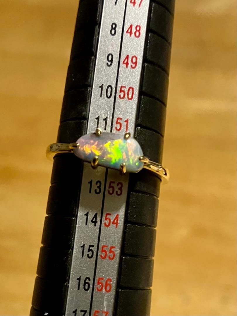 ルシェル＊K18＊美しいボルダーオパールリングです