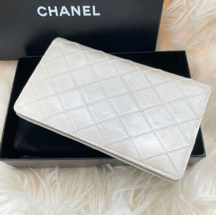 シャネル CHANEL 財布 ビコローレ ココマーク ホワイト 白