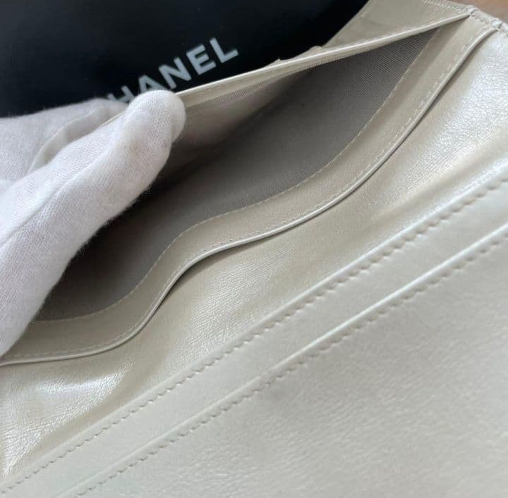 シャネル CHANEL 財布 ビコローレ ココマーク ホワイト 白