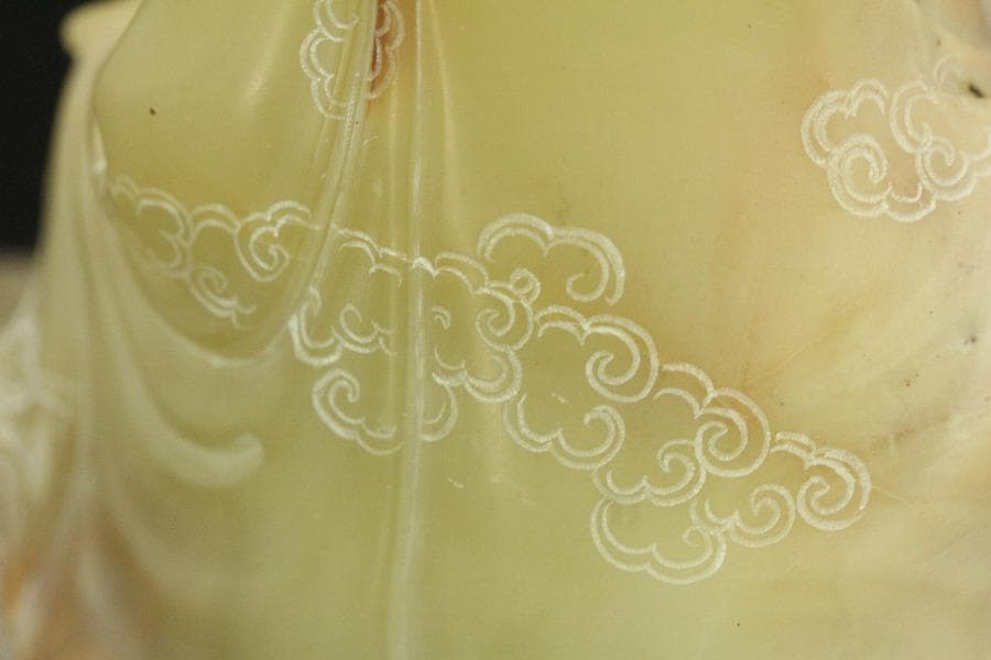 中国美術 寿山石 置物 時代物(A739)