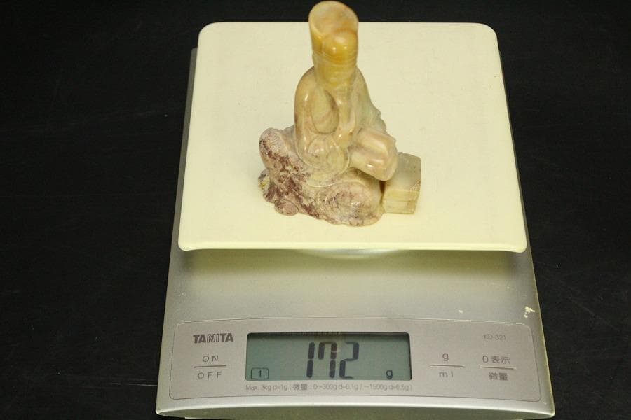 中国美術 寿山石 置物 時代物(A739)