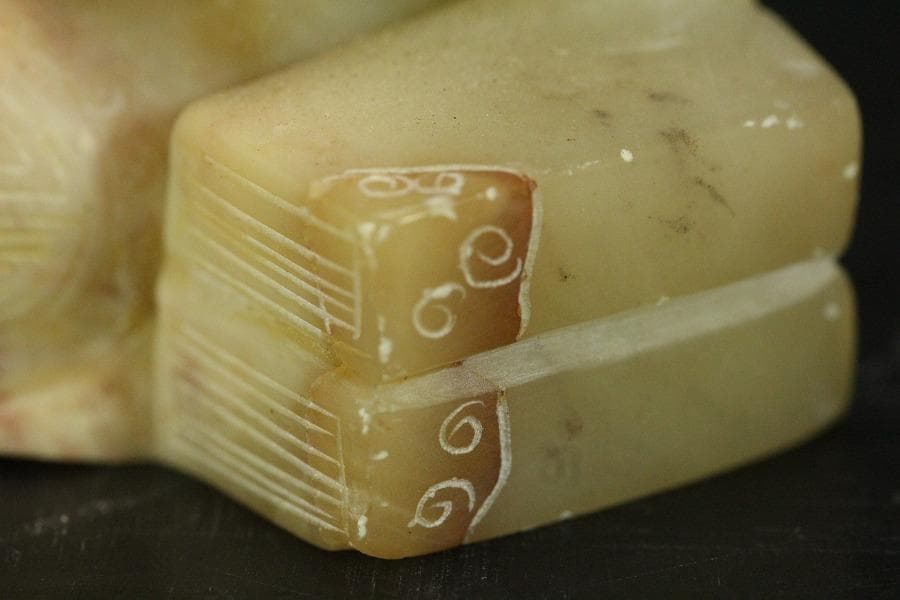 中国美術 寿山石 置物 時代物(A739)