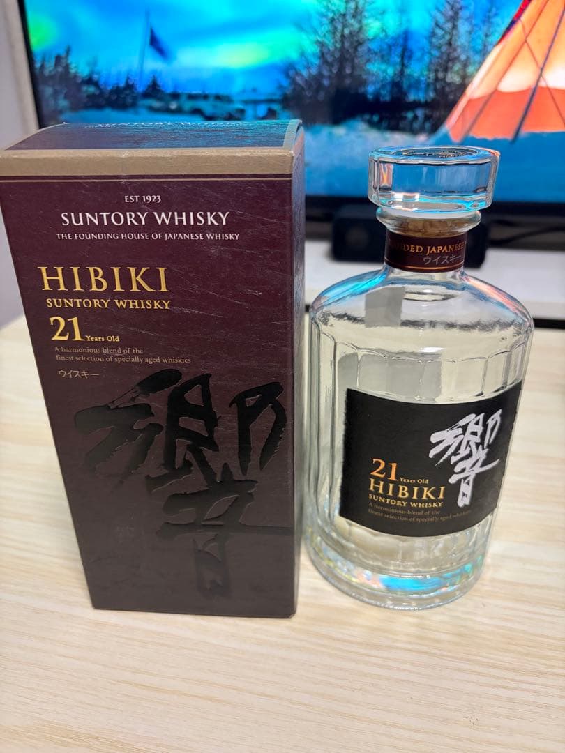 響 21年　空き瓶　箱付き　未洗浄