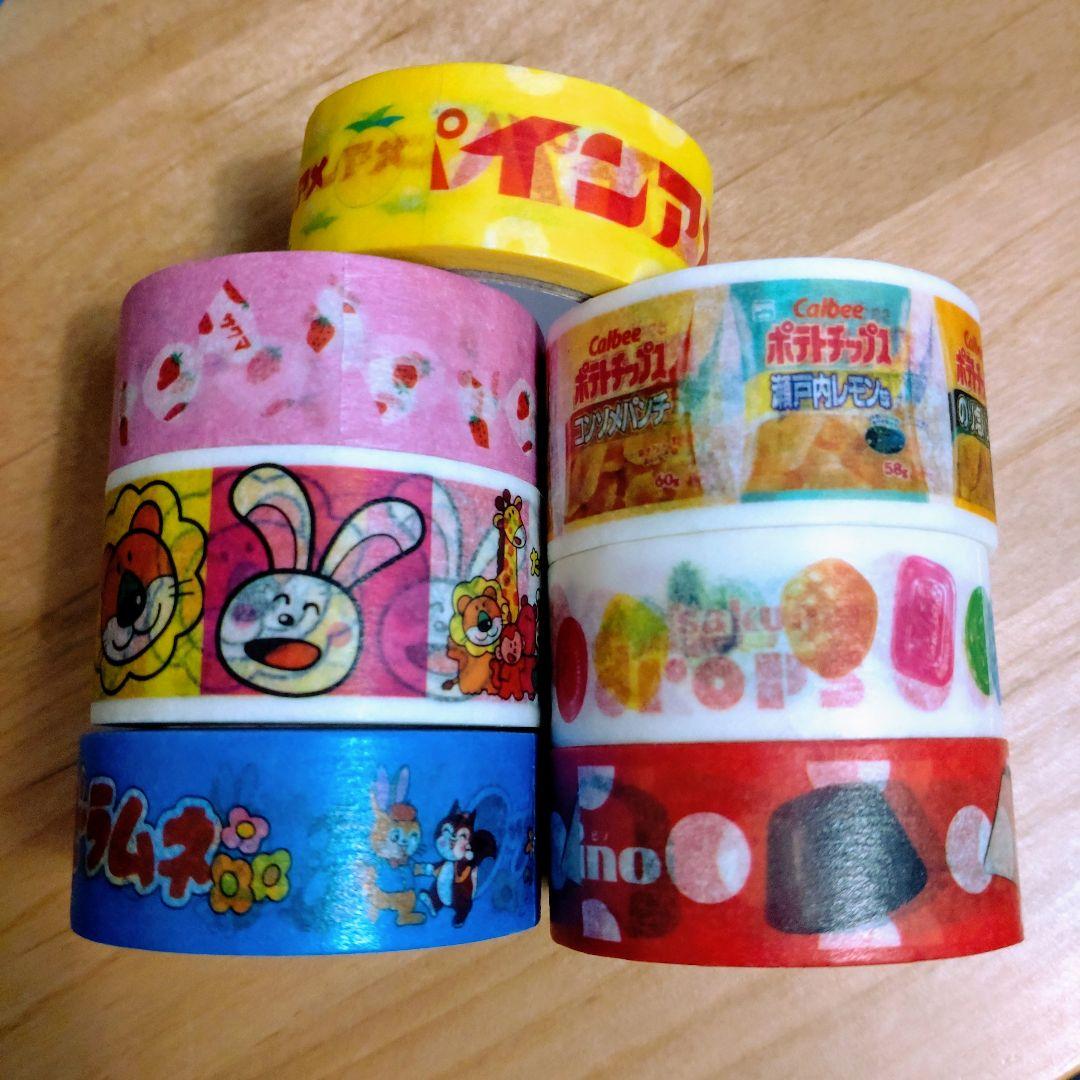 860.中古　お菓子柄　廃盤マスキングテープ　28個