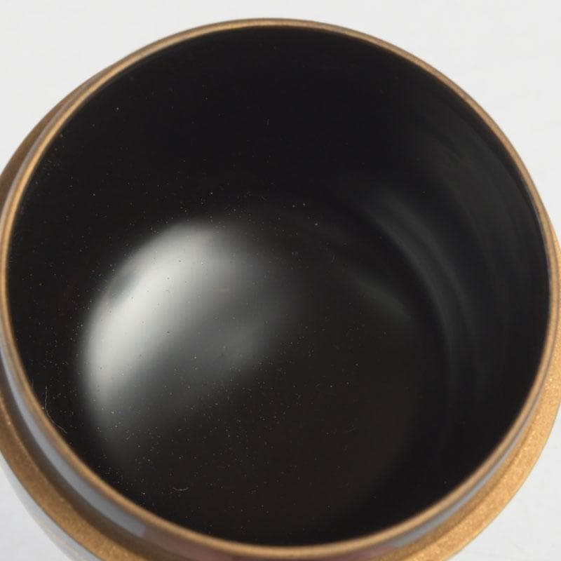 茶道具　漆匠　遠山哲山造　住吉蒔絵　利休棗　共箱　V　9716