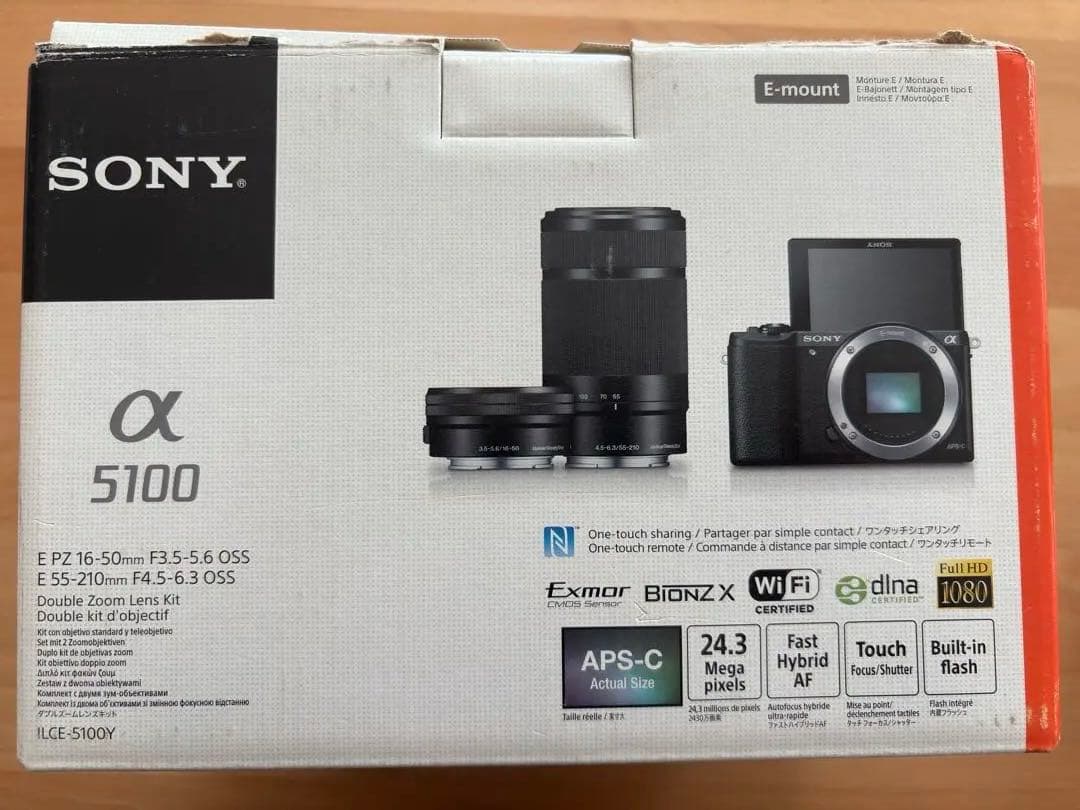 SONY ミラーレス一眼カメラ ホワイト α5100 望遠レンズ付き