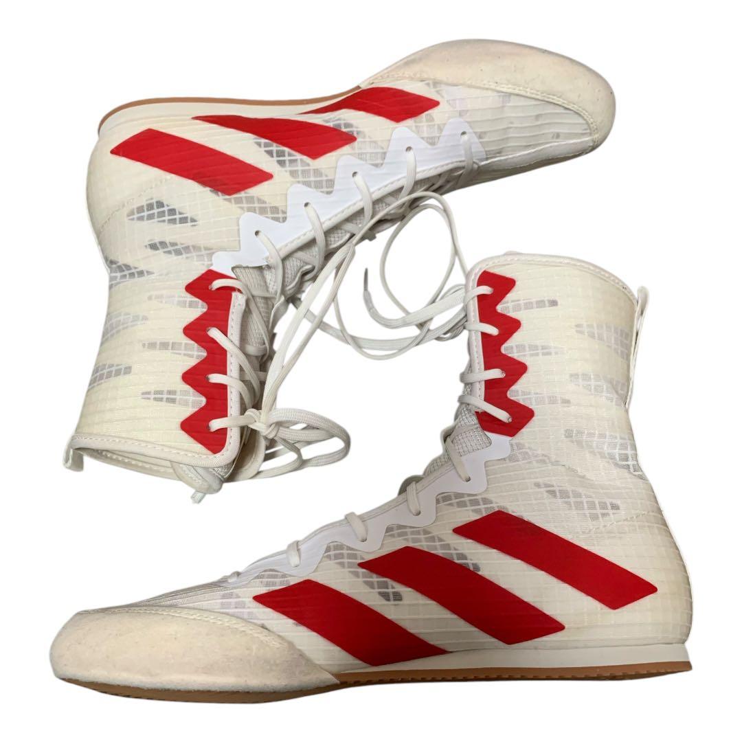 美品！アディダス ボクシングシューズ adidas Box Hog 4 ホワイト