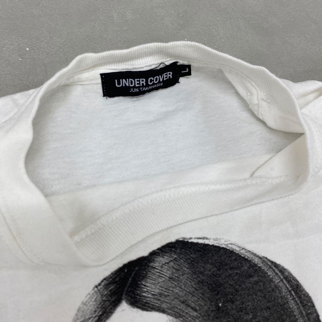 P863＊ アンダーカバー メンズ 半袖 プリント Tシャツ Lサイズ ホワイト