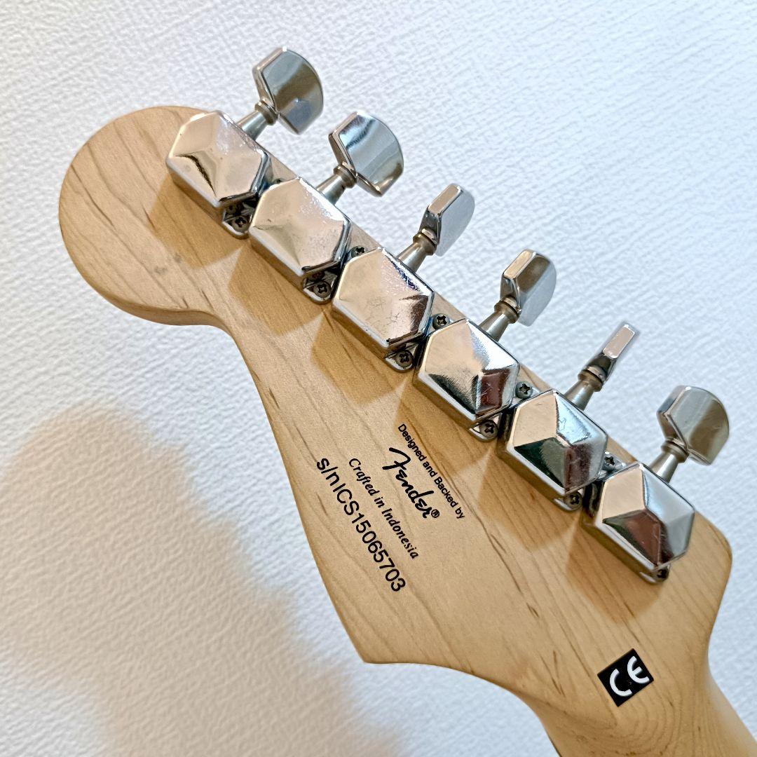Squier エレキギター ストラトキャスター ブラック メンテ済