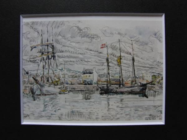 ポール・シニャック、Paimpol、海外版超希少レゾネ、新品額付、絵画