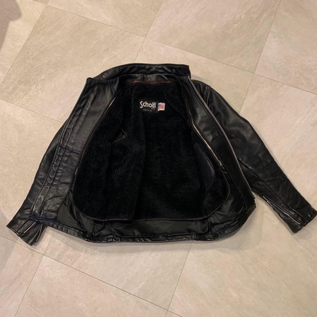 美品 schott 641 ライナー付 シングルレザージャケット