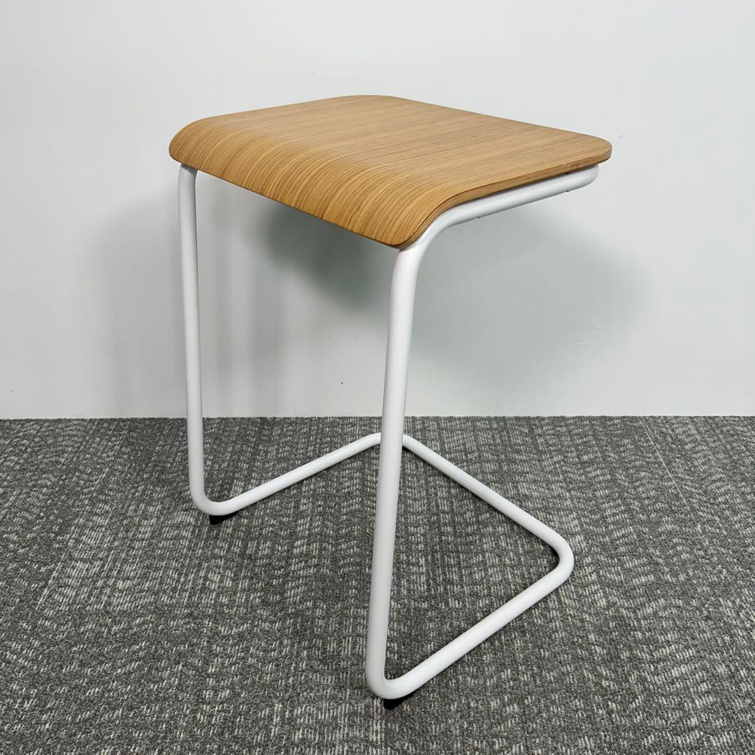 ⑤Knoll/ノル トボガン プルアップテーブル　ホワイトxホワイトオーク