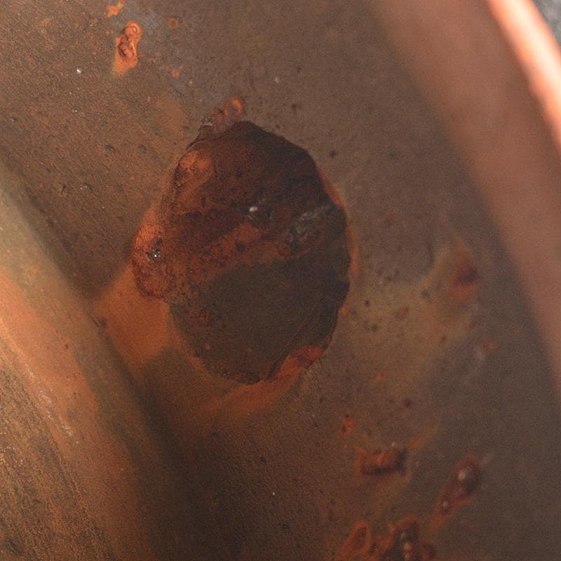 南部鉄器　桜文　鉄瓶　鉄釜　C　6418