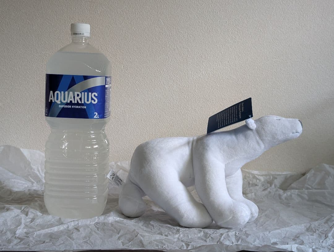 新品オルセー美術館のポンポン　シロクマ　ぬいぐるみ　グッズ　後ろ姿もかわいい