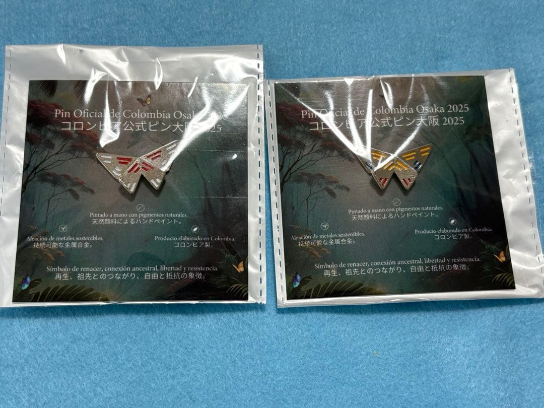 関西万博　コロンビア　ピンバッチ