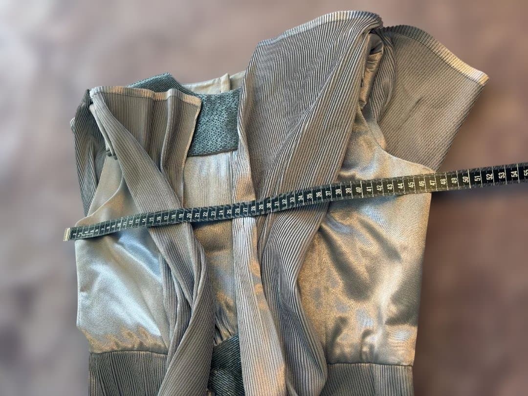 ダイアナ妃 シルバーロングドレス 英国王室御用達 GNYUKI TORIMARU