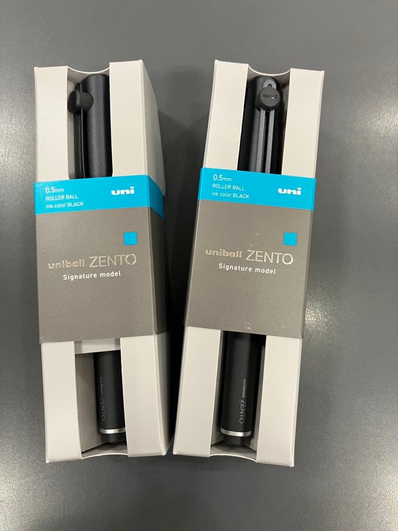 ユニボール ゼント シグニチャーモデル 0.5mm メタリックブラック2本
