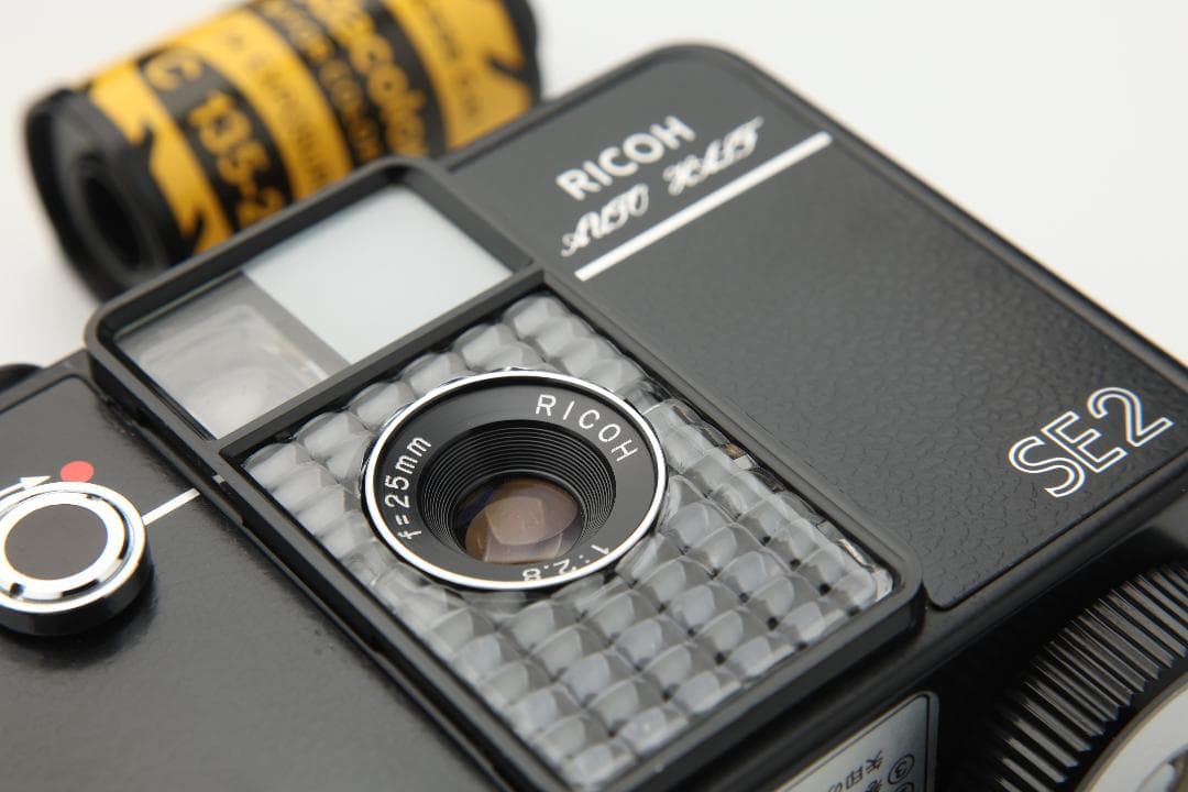 【最終モデル動作品】リコー オートハーフ SE2 黒仕上げ ケース付