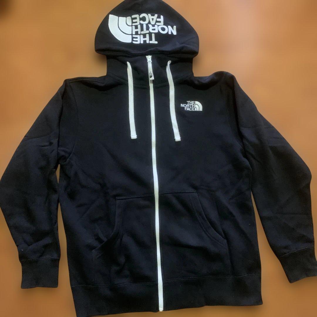 美品！THE NORTH FACE ジップパーカー　メンズLサイズ　ブラック
