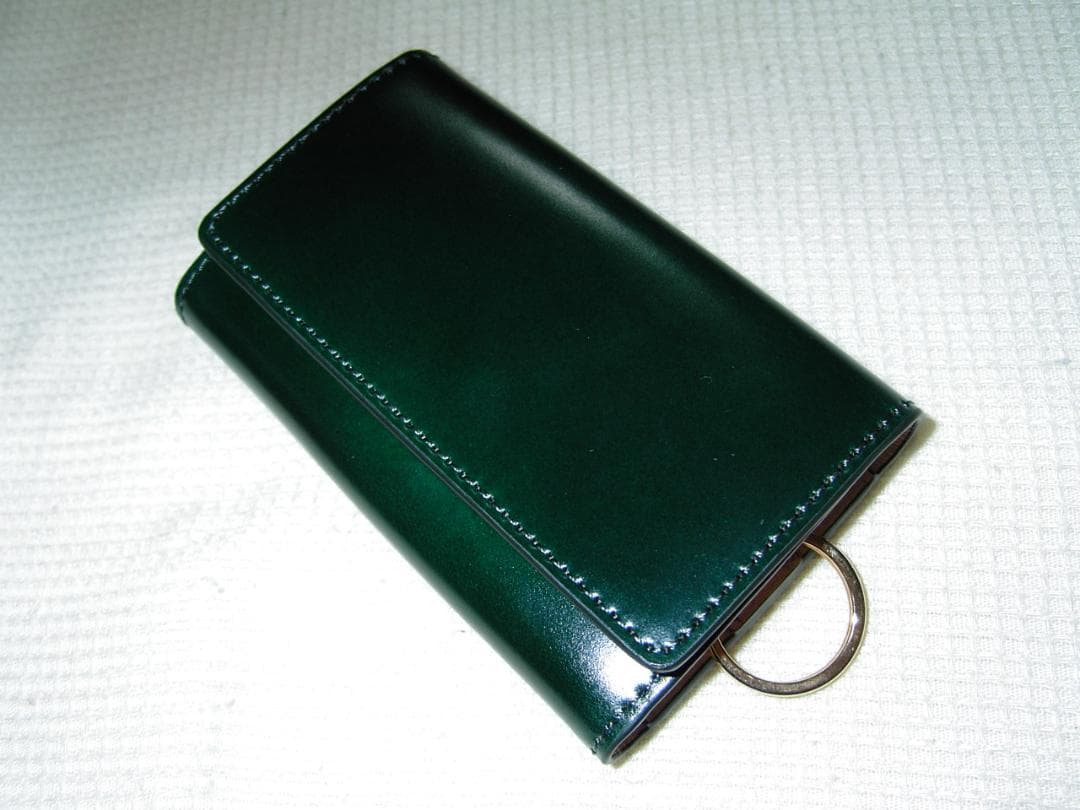 新品 60％OFF レーデルオガワ アニリンコードバン キーケース 日本製