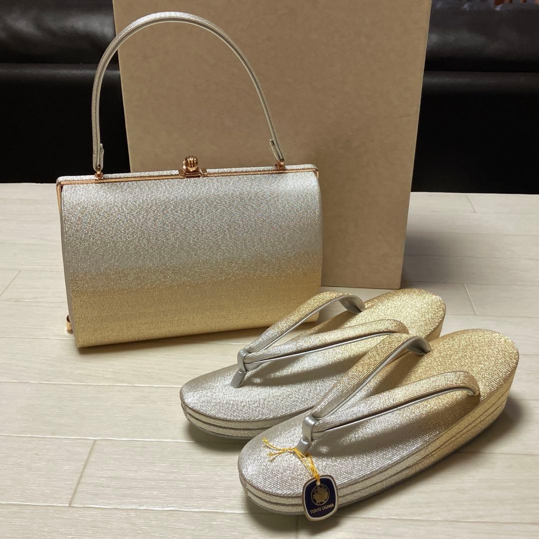 《未使用・箱付き》東京胡蝶　草履バッグセット　日本製