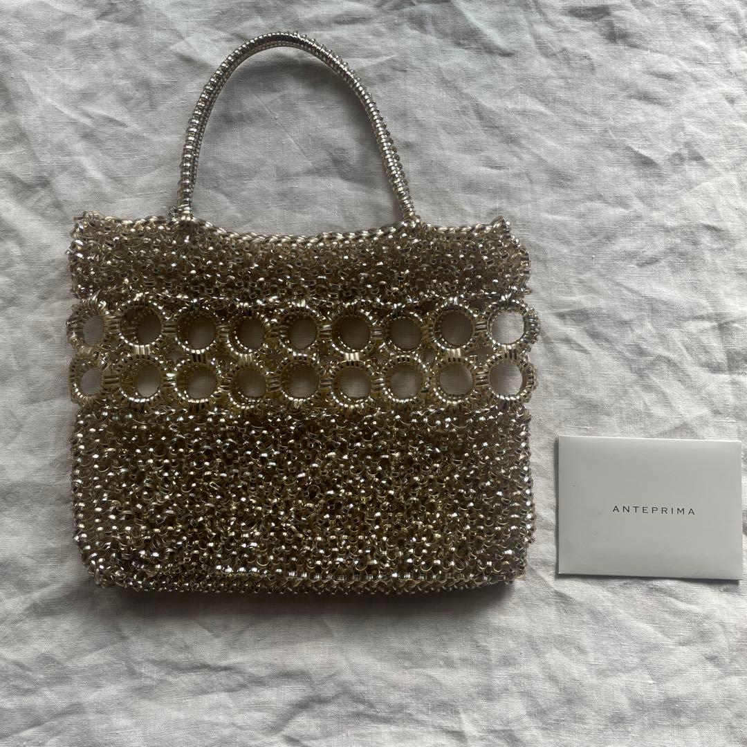 ANTERIMA アンテプリマ　ワイヤーバック　美品　シャンパンゴールド