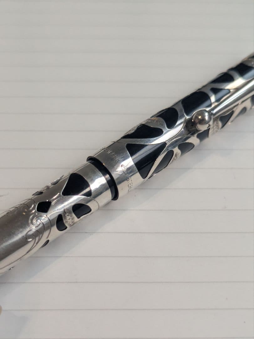 シェーファー　ノスタルジア　万年筆　スターリングシルバー　14K