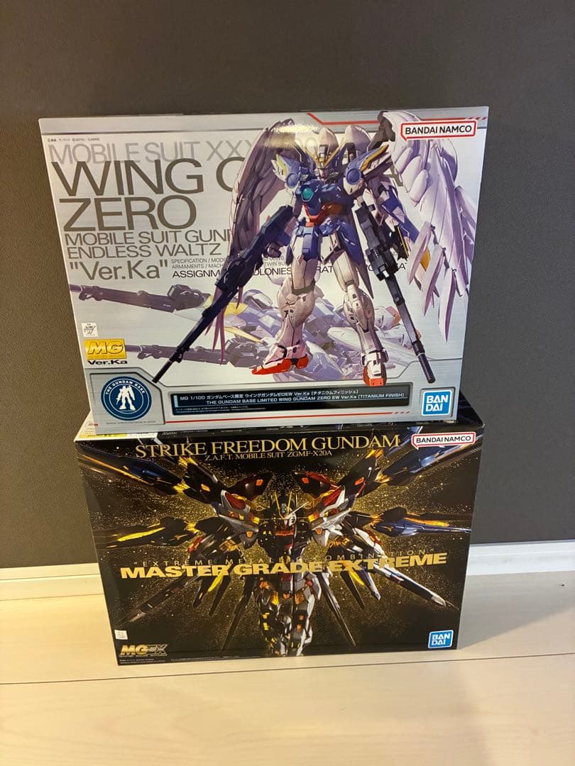 しかまMGEXストライクフリーダムガンダム MGウイングガンダムゼロEW