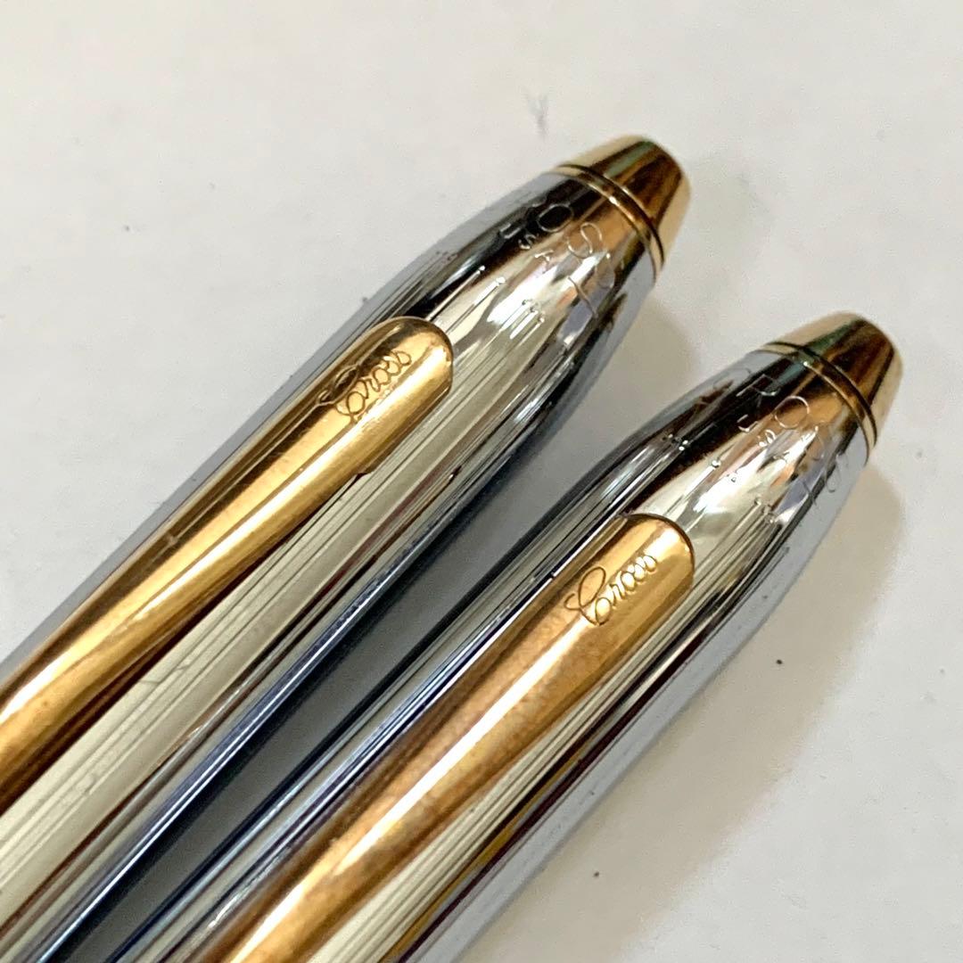 廃番 旧型 筆記体 CROSS タウンゼント シャーペン ボールペン クローム