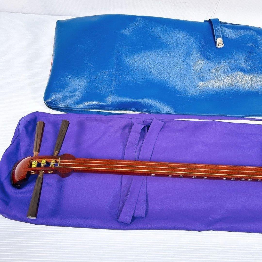 三味線　中棹　ソフトケース付き 和楽器 弦楽器 現状品 ジャンク