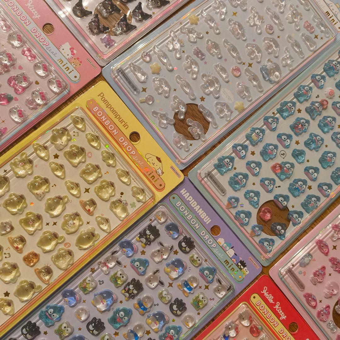 ボンボンドロップシール　mini【確実正規品】8種セット　サンリオ　コンプリート