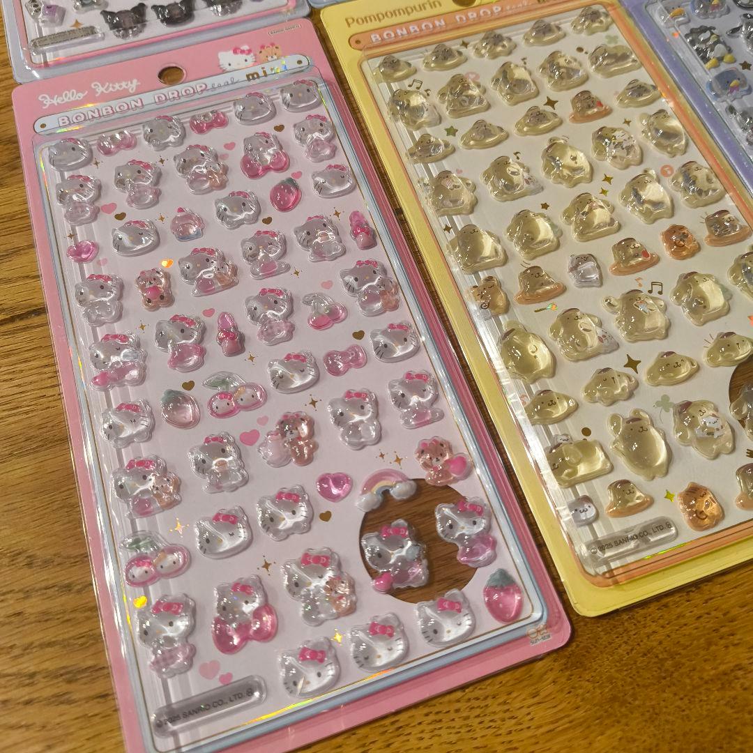 ボンボンドロップシール　mini【確実正規品】8種セット　サンリオ　コンプリート