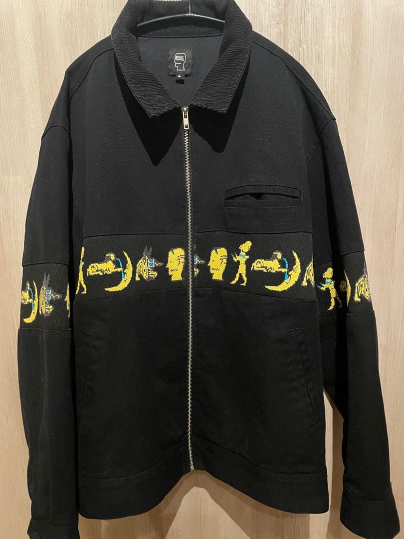 BRAIN DEAD ブラック ジャケット サイズL