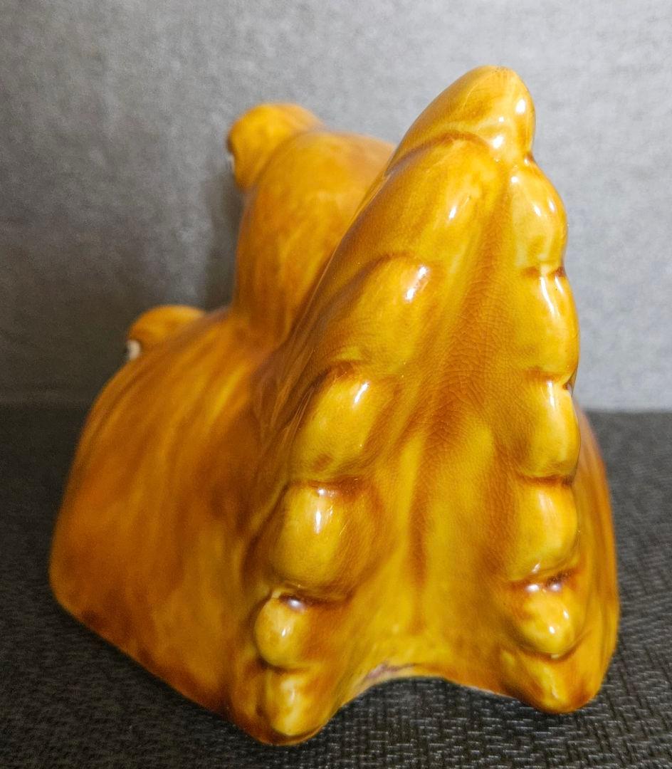 文化勲章受賞作家　日本芸術院会員　九谷焼　浅蔵五十吉造　慈愛　にわとり置物　共箱