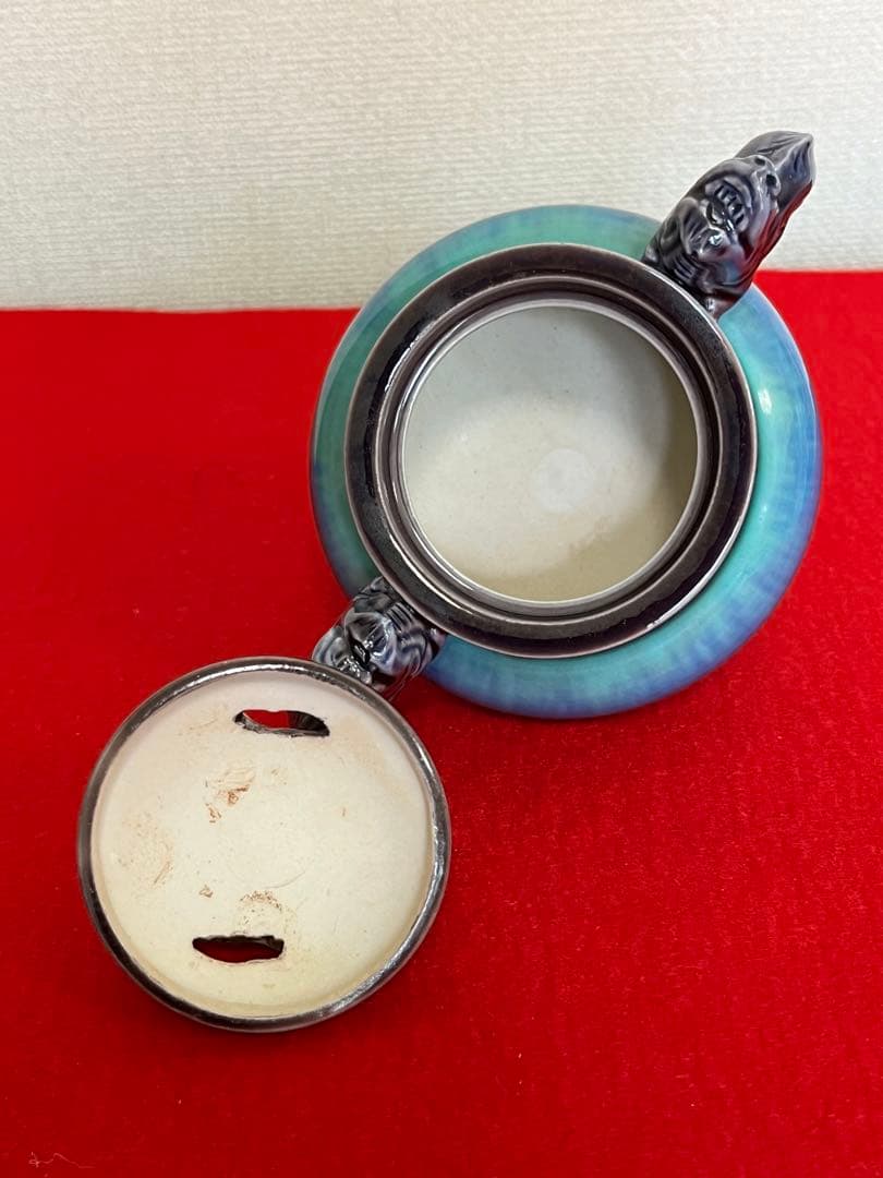 人間国宝 柳雨軒 三代 徳田八十吉(正彦銘) 彩釉 香炉 管理T212