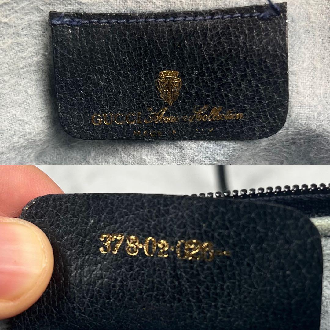 Gucci グッチ ショルダーバッグ 斜め掛け◎ GG ネイビー シェリーライン