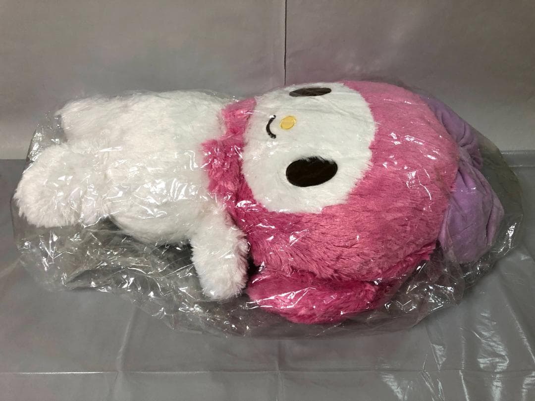 メロディ パフパフぬいぐるみ　Lサイズ　マイメロディ タグ付き