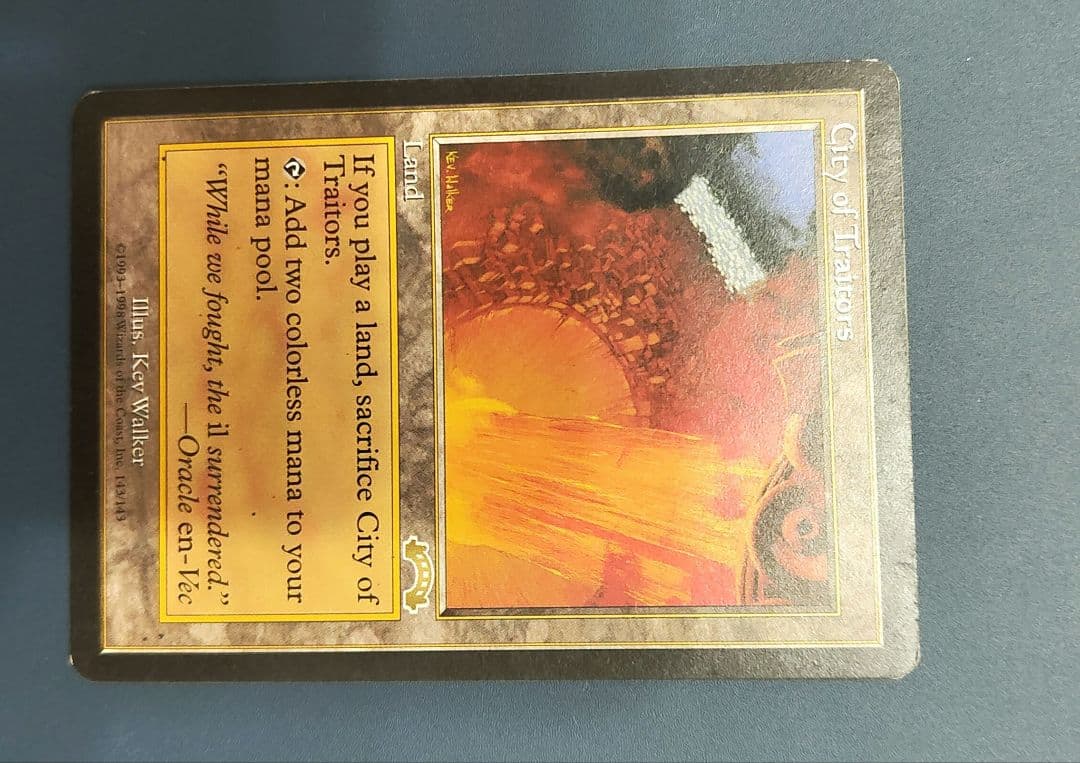 裏切り者の都 B 英語　x1 city of traitors B MTG