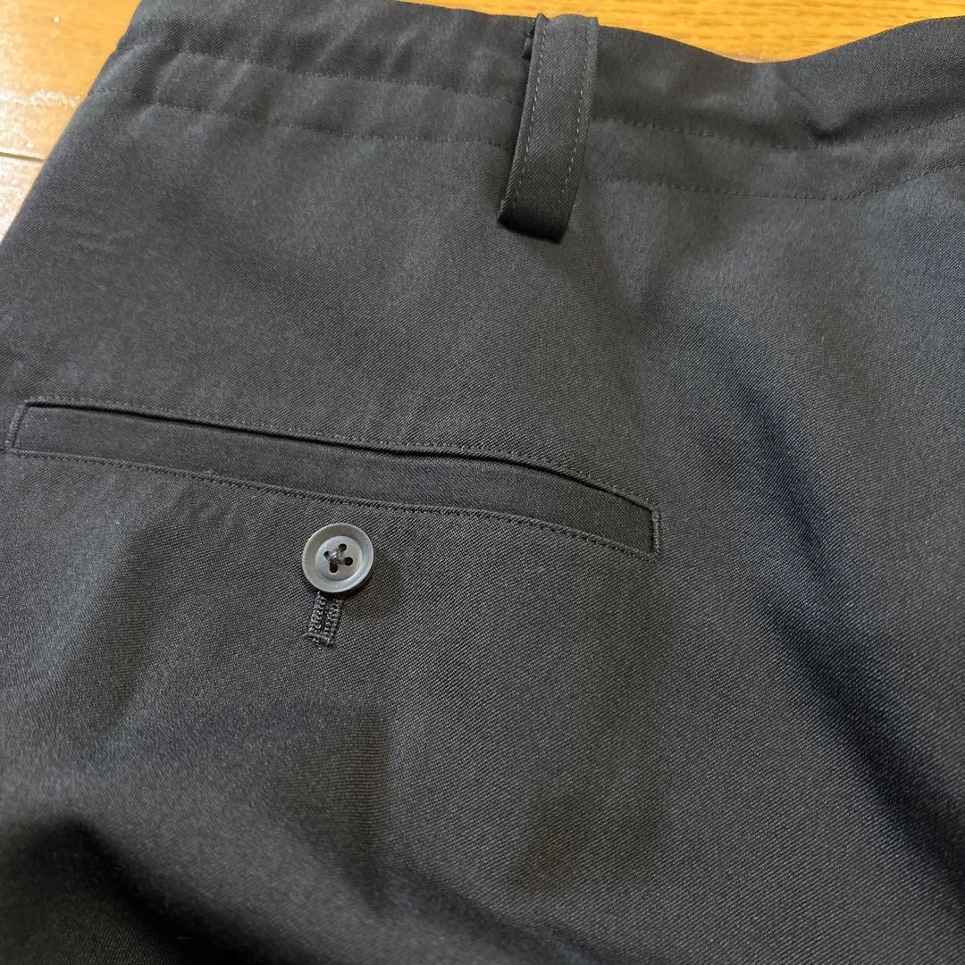 美品　ヨウジヤマモトプールオム ドレープパンツ ウールギャバジン