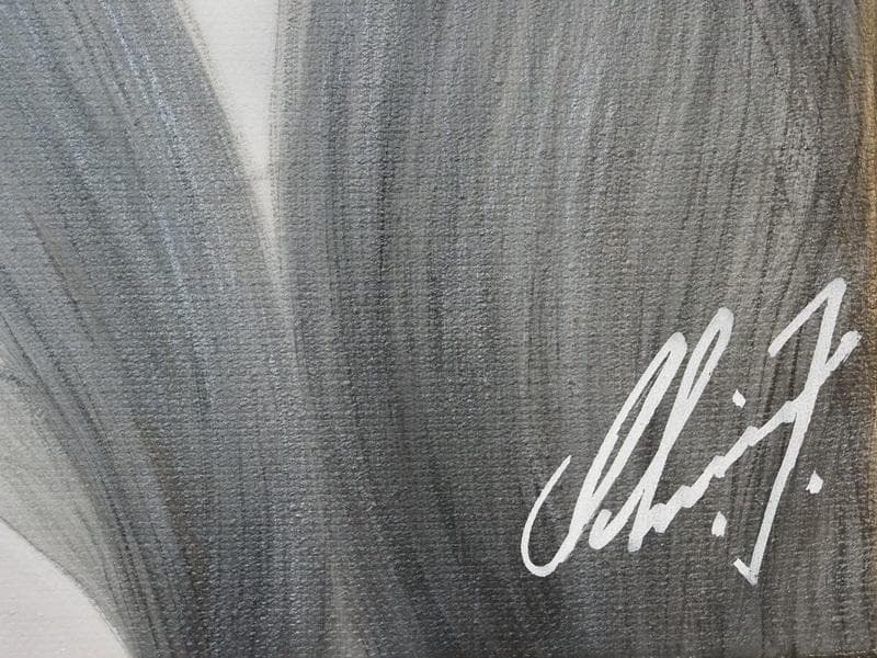 【値下げ】美人像　油絵　鶴田一郎　人物画　F6　額付き　手描き　肉筆