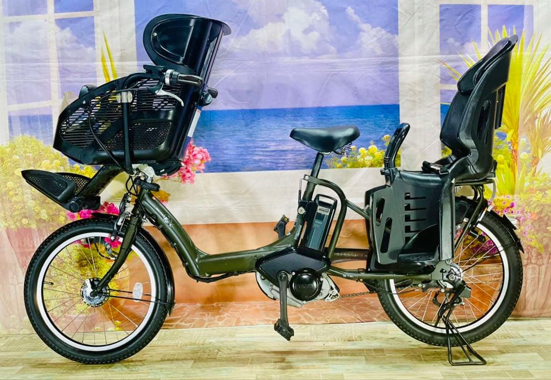 パスキス12AH⭐️人気モデル！ヤマハ子供乗せ電動アシスト自転車Y2684